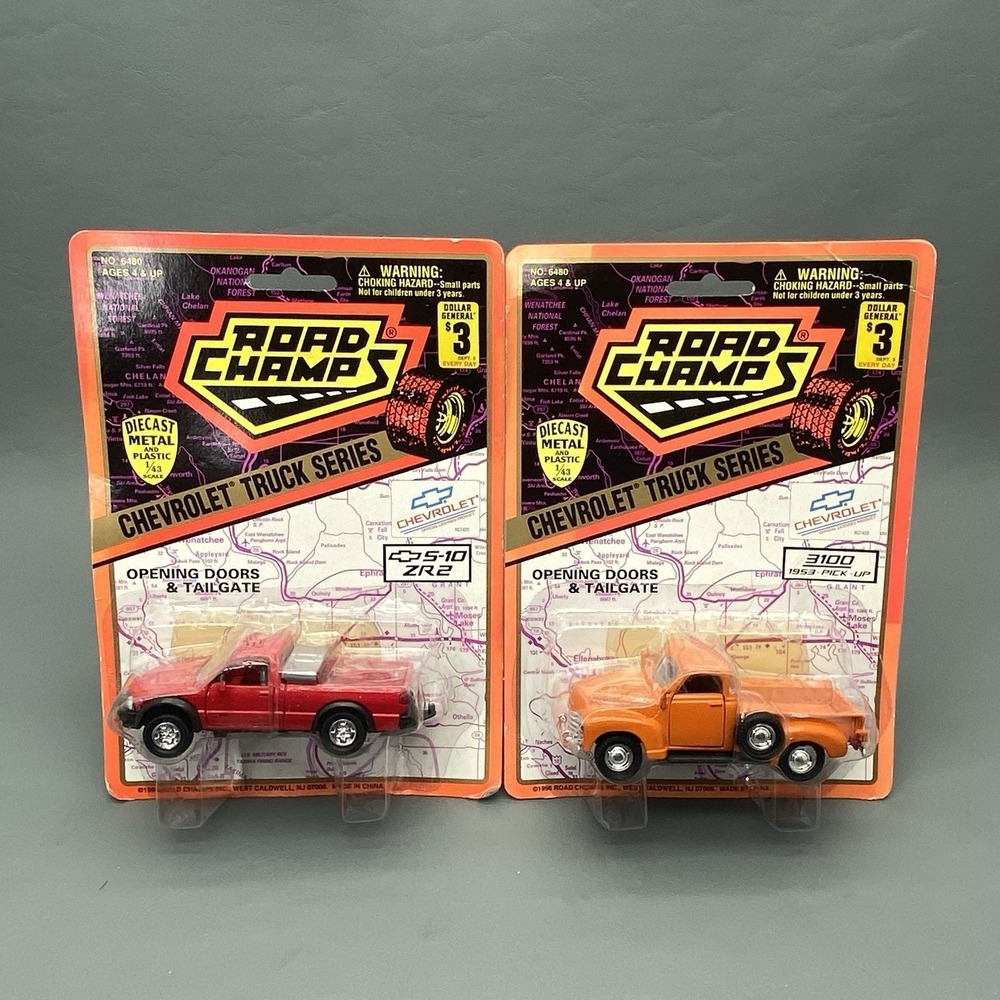 Vintage Road Champs 1/43 Chevrolet Truck Lot S-10 ZR2 & 1953 3100 Pick-Up 1996